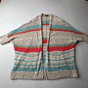 BDG Women Striped Cardigan Sweater Medium Urban Outfitters